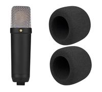 SOULWIT 2 Unidades Paravientos para RØDE(Rode) NT1 Serie - Negro | para NT1(Gen 1/2/3/4/5/Signature), NT1-A Micrófono
