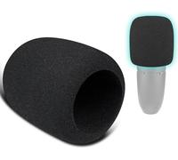 SOULWIT 2Pcs Micrófonos Pop Filter para AKG P120/P220/P420 Condensador, Protectora Micrófono Espuma Mic Cubierta Parabrisas - Negro