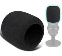 SOULWIT 2Pcs Micrófonos Pop Filter para HyperX SoloCast, Protectora Micrófono Espuma Mic Cubierta Parabrisas - Negro