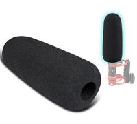 SOULWIT 2Pcs Protector de Micrófono Espuma Funda Pop Filtro para RØDE(Rode) VideoMic NTG Micrófonos, Mic Cubierta Parabrisas - Negro
