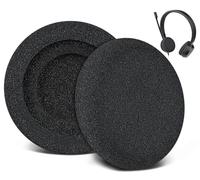 SOULWIT 4 Piezas Almohadillas Espuma Repuesto para Jabra Evolve 65 (65UC/65MS), 20 (20SE/20UC/20MS), 30 (US/II) y 40 (UC/MS) Auriculares, Almohada Cojines Suave y Duradera con Espuma de Alta Densidad
