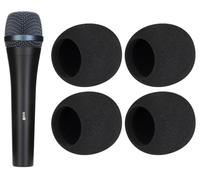 SOULWIT 4 Unidades Filtro Antipop para Sennheiser E835/E945 - Negro | Paraviento para E835/E845/E845-S/E935/E945