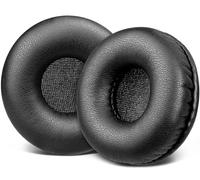 SOULWIT 50mm Almohadillas de repuesto para Plantronics HW111N/HW251N/HW261NC/HW510/HW520, H251N/H261N/H351N/H361N, Almohadillas para Savi W410/W420/W710/W720, Audio 310/345/478/487/626/628/646 - Negro