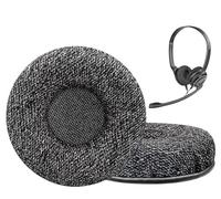 SOULWIT 50mm Almohadillas Repuesto para Sennheiser PX80/PX100/PX100II/PX200, PC30/PC36/PC130/PC131/PC140/PC145, PMX100/PMX200, PXC150/PXC250/PXC300, SC30/SC60/SC75/SC230/SC260/SC630/SC660-Gris