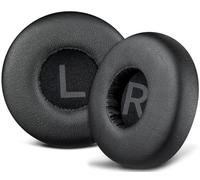 SOULWIT 55 mm Almohadillas de Repuesto para Microsoft con Cable Modernos Auriculares, Recambio Almohada Cascos con Piel Proteica Suave y Espuma de Alta Densidad - Negro