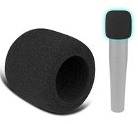 SOULWIT 6 Piezas Micrófonos Pop Filtro para Shure SM57(SM57LC/SM57-LCE)/SM57 Pro, Mic Cubierta Protectora Parabrezza Espuma - Negro