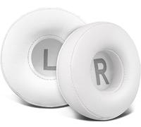 SOULWIT 70mm Almohadillas de Repuesto para JBL Tune 450BT (T450BT)/Tune 500BT (T500BT)/Tune 510BT/Tune 520BT/Tune 460BT(T460BT), Almohadillas para JR 300BT/JR300/JR 310BT/JR310/E40BT-Blanco