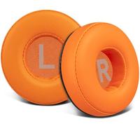 SOULWIT 70mm Almohadillas de Repuesto para JBL Tune 450BT/Tune 460BT/Tune 500BT/Tune 510BT/Tune 520BT/Tune 530BT/JR 300BT/JR 310BT/E40BT/Junior 320BT-Naranja