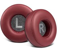 SOULWIT 70mm Almohadillas de Repuesto para JBL Tune 450BT/Tune 460BT/Tune 500BT/Tune 510BT/Tune 520BT/Tune 530BT/JR 300BT/JR 310BT/E40BT/Junior 320BT-Borgoña