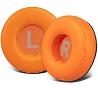 SOULWIT 70mm Almohadillas de Repuesto para Sony WH-CH500/CH510/CH520,MDR-ZX100/ZX110/ZX110NC/ZX110AP/ZX220/XB200/ZX300/ZX330BT,MDR-V100/V150/V200/V250/V300/V400,para DR-BT101/ZX102DPV-Naranja