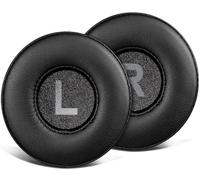 SOULWIT 70mm Almohadillas Repuesto para Logitech Zone 300/Zone 301/Zone 305 Inalámbricos Auriculares, Cojines Cascos con Cuero Proteica Suave, Espuma Aislante de Ruido, Grosor Añadido - 300 PL Negro