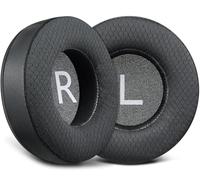 SOULWIT 90mm Tela de Malla Almohadillas Repuesto para Pioneer HDJ1000/HDJ1500/HDJ2000 Auriculares, Recambio Almohadilla con Espuma Aislante de Ruido - Negro