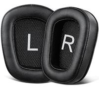 SOULWIT Almohadillas de Cuero Repuesto para Logitech G35 G930 G933 G933S G935 G633 G633S G635 G533 G430 G431 G432 G433 Gaming Headset, Almohadillas para Auriculares G332 G230 G231 G233