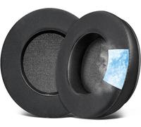 SOULWIT Almohadillas de Gel para OneOdio Pro-10/Pro-30/Pro-50/Studio HiFi/Studio Pro-C Y80B/Monitor 60, Almohadillas con Espuma de Alta Densidad, Tejido de Seda Helada-Negro