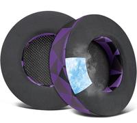 SOULWIT Almohadillas de Gel Refrescante de Repuesto para Corsair Virtuoso RGB Wireless XT SE Gaming Headset, Almohadillas con Espuma de Alta Densidad para Aislamiento del Ruido-Morado Negro