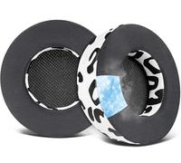 SOULWIT Almohadillas de Gel Refrescante de Repuesto para Corsair Virtuoso RGB Wireless XT SE Gaming Headset, Almohadillas con Espuma de Alta Densidad para Aislamiento del Ruido-Leopardo de Nieve