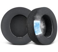 SOULWIT Almohadillas de Gel Refrescante para Philips Fidelio X2HR/X3/X2/X1S Auriculares, Recambio Almohada Cascos con Tejido Ice Silk, Espuma de Alta Densidad - Negro