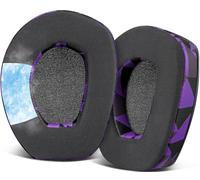 SOULWIT Almohadillas de Gel Refrescante para Sennheiser RS165/TR165/RS175/TR175/RS185/TR185/RS195/TR195(RS/TR 175 185 195 RF), Almohadillas para HDR165/HDR175/HDR185/HDR195(HDR 195RF) - Morado Negro
