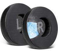 SOULWIT Almohadillas de Gel Refrescante para Skullcandy Cassette Auriculares Inalámbricos, Recambio Almohada Cascos con Tejido de Seda Helada, Espuma de Alta Densidad - Negro