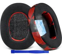 SOULWIT Almohadillas de Gel Refrescante para Sony WH-1000XM5 (WH1000XM5) Auriculares con Cancelación de Ruido,con Espuma de Alta Densidad para Aislamiento de Ruido,Grosor Añadido-Tormenta Roja