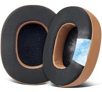 SOULWIT Almohadillas de Gel Refrigerante de Repuesto Auriculares para Skullcandy Hesh 3/ANC/EVO y Crusher Wireless/ANC/EVO/Venue ANC-Marrón