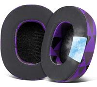 SOULWIT Almohadillas de Gel Refrigerante de Repuesto Auriculares para Skullcandy Hesh 3/ANC/EVO y Crusher Wireless/ANC/EVO/Venue ANC-Morado Negro