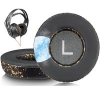 SOULWIT Almohadillas de Gel Refrigerante para Plantronics (Poly) Rig 400(400Pro HC, 400HS, 400HX, 400HA), Almohadillas para Rig 500(500E, 500HD, 500HX)/Rig 505(505HS)/Rig515(515HD) Headset