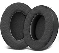 SOULWIT Almohadillas de Malla para HyperX Cloud (2/3/3S/1/Pro) - Negro | También para Cloud (Flight/Flight2/Stinger/Stinger2/Stinger 2 Core/Core), CloudX (Stinger/Flight) Auriculares
