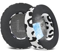 SOULWIT Almohadillas de Repuesto de Gel Refrigerante para Steelseries Arctis Nova Pro Wired, Nova 1/1X/1P/3/3P/3X/4/4P/4X/5/5P/5X/7/7X/7P, con Espuma de Aislamiento de Ruido de Alta Densidad