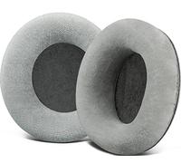 SOULWIT Almohadillas de Repuesto para AKG K701, K702, Q701, Q702, K601, K612, K712 Auriculares, Almohadillas con Velour Más Suave, Espuma de Alta Densidad - Gris