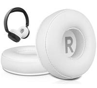 SOULWIT Almohadillas de Repuesto para Anker Soundcore H30i los Auriculares inalámbricos, Almohadillas con Espuma Aislante del Ruido-Cuero Proteico Blanco