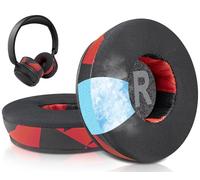SOULWIT Almohadillas de Repuesto para Anker Soundcore H30i los Auriculares inalámbricos, Almohadillas con Espuma Aislante del Ruido-Gel Refrescante Tormenta Roja