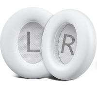 SOULWIT Almohadillas de Repuesto para Anker Soundcore Space Q45 Auriculares, Almohadillas de Piel Sintética más Suave, Espuma de Aislamiento de Ruido-Blanco