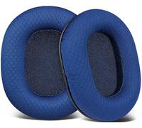 SOULWIT Almohadillas de Repuesto para Audio Technica ATH M50X M50XBT M50RD M40X M30X M20X MSR7 SX1 Monitor,Almohadillas con Tejido de Malla Resistente, Espuma de Alta Densidad