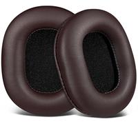 SOULWIT Almohadillas de Repuesto para Audio Technica ATH M50X M50XBT M50RD M40X M30X M20X MSR7 SX1 Monitor,Almohadillas Cascos con Suave de Proteínas de Cuero, Espuma de Memoria de Alta Densidad