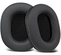 SOULWIT Almohadillas de Repuesto para Audio Technica ATH M50X M50XBT M50RD M40X M30X M20X MSR7 SX1 Monitor,Almohadillas con Tejido de Malla Resistente, Espuma de Alta Densidad