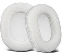 SOULWIT Almohadillas de Repuesto para Audio Technica ATH M50X M50XBT M50RD M40X M30X M20X MSR7 SX1 Monitor,Almohadillas con Tejido de Malla Resistente, Espuma de Alta Densidad