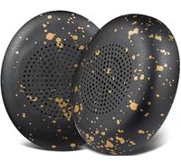 SOULWIT Almohadillas de Repuesto para Jabra Evolve2 65 (65MS 65UC USB)/Evolve2 40 (40UC 40MS USB)/Elite 45h Auriculares inalámbricos de oído, Recambio Almohada Cascos con Cuero Proteica más Suave