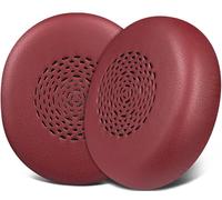 SOULWIT Almohadillas de Repuesto para Jabra Evolve2 75 PC Wireless Auriculares (No se Ajustan a Evolve 75), Almohadillas con la Proteína más Suave de Cuero, Espuma de Aislamiento de Ruido - Borgoña