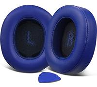 SOULWIT® Almohadillas de Repuesto para JBL E55BT Auriculares Inalámbricos, con Cuero de Proteína Suave-Azul