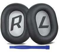 SOULWIT Almohadillas de Repuesto para Plantronics BackBeat Pro 2, Voyager 8200 UC Auriculares, con Cuero de Proteína Suave (Gris Oscuro)