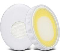 SOULWIT Almohadillas de Repuesto para Sennheiser HD239 HD238 HD231 HD229 HD228 HD220 HD219 HD218 Auriculares, Almohadillas de Cuero Suave, Espuma Aislante del Ruido-Blanco