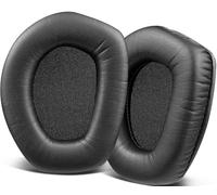SOULWIT Almohadillas de repuesto para Sennheiser RS165,RS175,RS185,RS195(RS 165 175 185 195 RF), almohadillas de cuero PU para auriculares inalámbricos HDR165,HDR175,HDR185,HDR195(HDR 195RF)