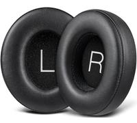 SOULWIT Almohadillas de Repuesto para Shure Aonic 50 Gen 1/Gen 2 Auriculares, Recambio Almohada con Cuero Proteica Más Suave, Espuma de Alta Densidad Aislante del Ruido-Negro