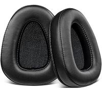 SOULWIT Almohadillas de Repuesto para Skullcandy Aviator y Aviator2 Auriculares con Cuero Suave y Espuma de Alta Densidad para Aislamiento de Ruido - Negro