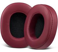 SOULWIT Almohadillas de Repuesto para Skullcandy Hesh 3/ANC/EVO & Crusher Wireless/ANC/EVO & Venue ANC Auriculares, Recambio Almohada Cascos de Piel Proteica, Espuma Aislante del Ruido - Borgoña