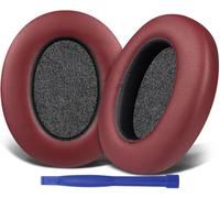 SOULWIT - Almohadillas de Repuesto para Sony WH-XB910 XB910N con cancelación de Ruido de Graves Extra, para Sony WHXB910N, Almohadillas para Orejas con Cuero Proteica más Suave (Borgoña)