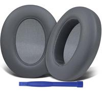 SOULWIT - Almohadillas de Repuesto para Sony WH-XB910 XB910N con cancelación de Ruido de Graves Extra, para Sony WHXB910N, Almohadillas para Orejas con Cuero Proteica más Suave (Gris)