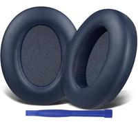 SOULWIT - Almohadillas de Repuesto para Sony WH-XB910 XB910N con cancelación de Ruido de Graves Extra, para Sony WHXB910N, Almohadillas para Orejas con Cuero Proteica más Suave, (Azul)