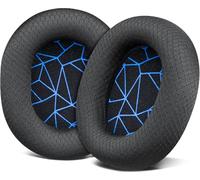 SOULWIT Almohadillas de Repuesto para SteelSeries Arctis 1/3/5/Arctis 7/7+/7P/7P+/7X/7X+/9/9X/Pro/Prime(Do Not Fit Any Arctis Nova) Auriculares, con Espuma de Aislamiento de Ruido-Negro (Línea Azul)